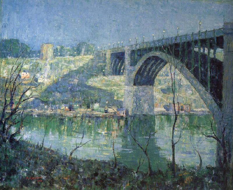 Ernest Lawson Spring Night,Harlem River